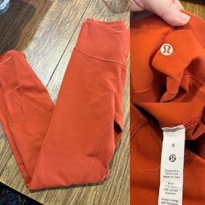 Lululemon Rust Leggings